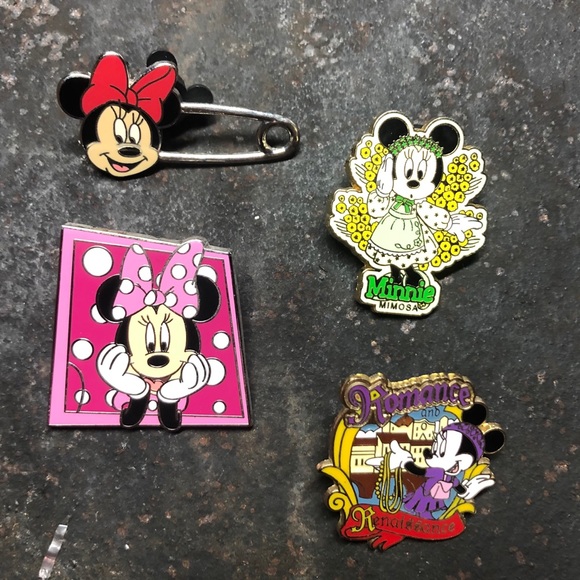 Disney - 4 Minnie Mouse Pins - Picture 7 of 8